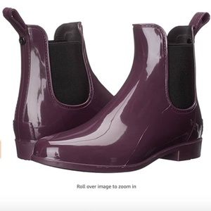 Sam Edelman Tinsley Chelsea Rain Boot Plum 6